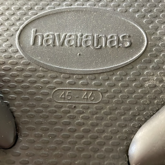 havaianas sandals / EUC / men’s 45-46 / black - Picture 3 of 5